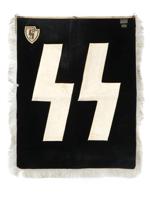 GERMAN WWII WAFFEN SS DIVISION HITLER TRUMPET BANNER