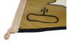 WWII NAZI GERMAN SD SENIOR OFFICER CAR PENNANT PIC-2