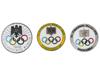GROUP OF 3 BERLIN 1936 OLYMPIC GAMES BADGES PIC-0