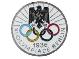 GROUP OF 3 BERLIN 1936 OLYMPIC GAMES BADGES