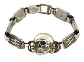 GERMAN WWII WAFFEN SS TOTENKOPF BRACELET