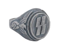 GERMAN WWII WAFFEN SS SILVER RING