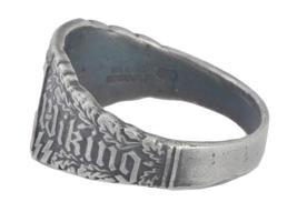 GERMAN WWII WAFFEN SS DIVISION NORDLAND SILVER RING