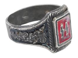 GERMAN WWII WAFFEN SS SILVER RING