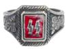 GERMAN WWII WAFFEN SS SILVER RING PIC-0