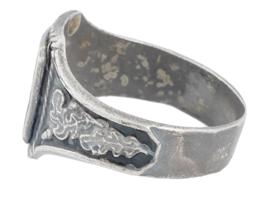 GERMAN WWII WAFFEN SS SILVER RING