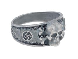 GERMAN WWII SS SECRET SOCIETY AHNENERBE SILVER RING