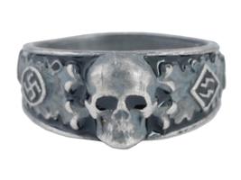 GERMAN WWII SS SECRET SOCIETY AHNENERBE SILVER RING