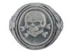 GERMAN WWII WAFFEN SS DIVISION TOTENKOPF SILVER RING PIC-1