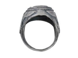 GERMAN WWII WAFFEN SS DIVISION TOTENKOPF SILVER RING