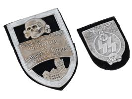 GROUP OF TWO GERMAN SS THIRD REICH PERIOD SHIELDS