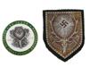 GROUP OF 2 GERMAN WWII HUNTING SOCIETY SHIELD BADGE PIC-0