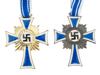 GROUP OF 2 NAZI GERMAN MOTHERS CROSSES GOLD AND SILVER PIC-1