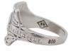 GERMAN WWII WAFFEN SS TOTENKOPF SILVER RING PIC-3