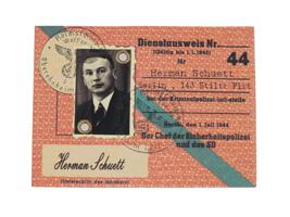 GERMAN WWII POLICE IDENTIFICATION DOCUMENT