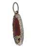 GERMAN WWII MILITARY SILVER AGATE PENDANT PIC-2