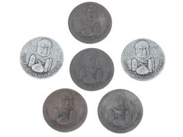 GROUP OF 6 ANTISEMITIC GERMAN COINS FROM 30S