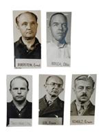 GROUP OF 5 PHOTOS OF WAR CRIMINALS HOLOCAUST NUREMBERG