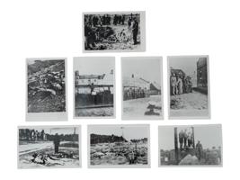 GROUP OF 8 PHOTOS OF NAZI ATROCITIES AGAINST CIVILIANS