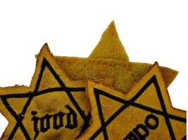 GROUP OF 3 HOLOCAUST PERIOD STARS OF DAVID ARMBANDS