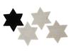 GROUP OF 4 HOLOCAUST PERIOD STARS OF DAVID ARMBANDS PIC-1