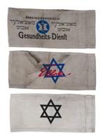 GROUP OF 3 HOLOCAUST PERIOD ARMBANDS