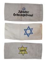 GROUP OF 3 HOLOCAUST PERIOD ARMBANDS