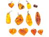 LOT OF 12 RUSSIAN BALTIC AMBER PENDANTS EARRINGS PIC-0