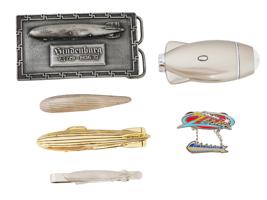 ZEPPELIN ITEMS BELT BUCKLE TIE CLIP BADGES LIGHTER