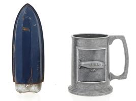 GROUP OF 2 ZEPPELIN ITEMS FLASH LIGHT AND CUP