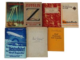 GROUP OF 7 GERMAN PRE WWII ZEPPELIN BOOKS