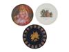 LOT OF THREE VINTAGE DECORATIVE PORCELAIN PLATES PIC-0