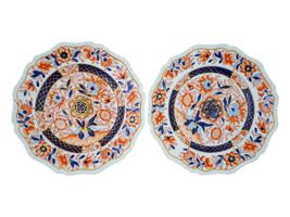 ANTIQUE 19TH C ENGLISH DINNER PLATES IMARI PATTERN