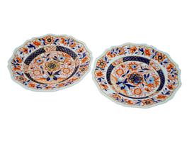 ANTIQUE 19TH C ENGLISH DINNER PLATES IMARI PATTERN