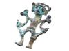 MESOAMERICAN CAST COPPER TUMBAGA STYLE AMULET FIGURES PIC-6