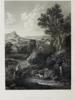 ANTIQUE FRENCH LANDSCAPE ETCHING AFTER FRANCISQUITO PIC-1