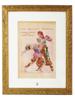 RUSSIAN BALLET WATERCOLOR PAINTING BY LEON BAKST PIC-0