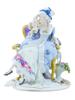 VINTAGE GERMAN PORCELAIN FEMALE FIGURE WITH PARROT PIC-0