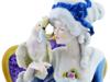 VINTAGE GERMAN PORCELAIN FEMALE FIGURE WITH PARROT PIC-7