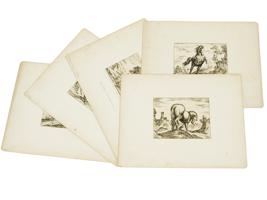 ANTIQUE HORSE ETCHINGS BY ANTONIO TEMPESTA C 1590