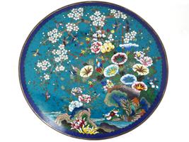 HIGH QUALITY MEIJI JAPANESE CLOISONNE ENAMEL PLATE