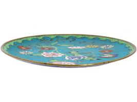 ANTIQUE MEIJI ERA JAPANESE CLOISONNE ENAMEL PLATE