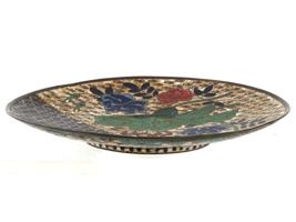 ANTIQUE MEIJI ERA JAPANESE CLOISONNE ENAMEL PLATE