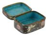 ANTIQUE JAPANESE MEIJI ERA CLOISONNE ENAMEL BOX PIC-3