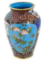 ANTIQUE JAPANESE MEIJI PERIOD CLOISONNE VASE