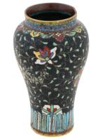 ANTIQUE JAPANESE MEIJI CLOISONNE VASE ATTR TO NAMIKAWA