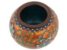 ANTIQUE JAPANESE MEIJI CLOISONNE VASE ATTR TO NAMIKAWA