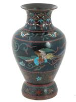 ANTIQUE JAPANESE MEIJI CLOISONNE VASE ATTR TO NAMIKAWA