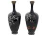 ATTR TO HAYASHI KODENJI JAPANESE MEIJI CLOISONNE VASES PIC-1