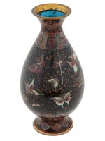 ATTR HONDA YOSABURO JAPANESE CLOISONNE GOLD STONE VASE